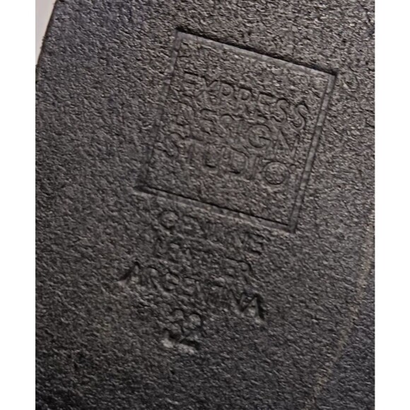 Genuine Leather Belt Women 32 (M) Black Western Cowgirl Boho Eyelets Statement - Picture 9 of 9